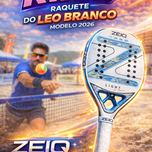 Raquete Léo Branco ZEIQ 2026